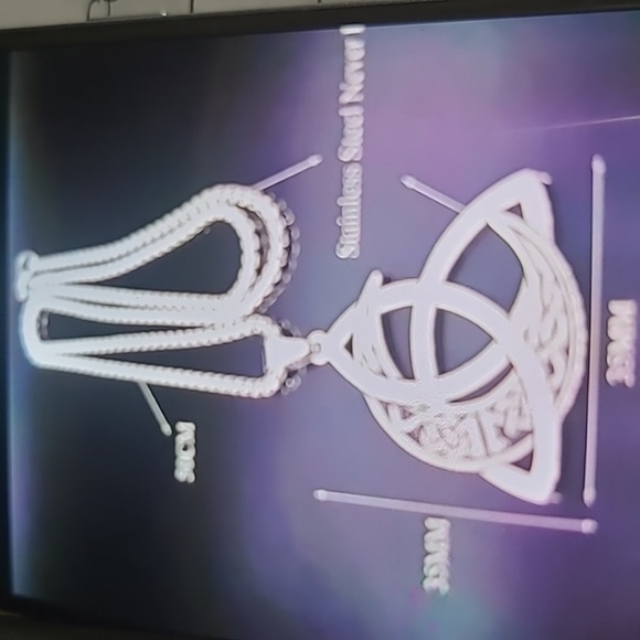 Knot Symbol Necklace.#127 - Picture 3 of 3